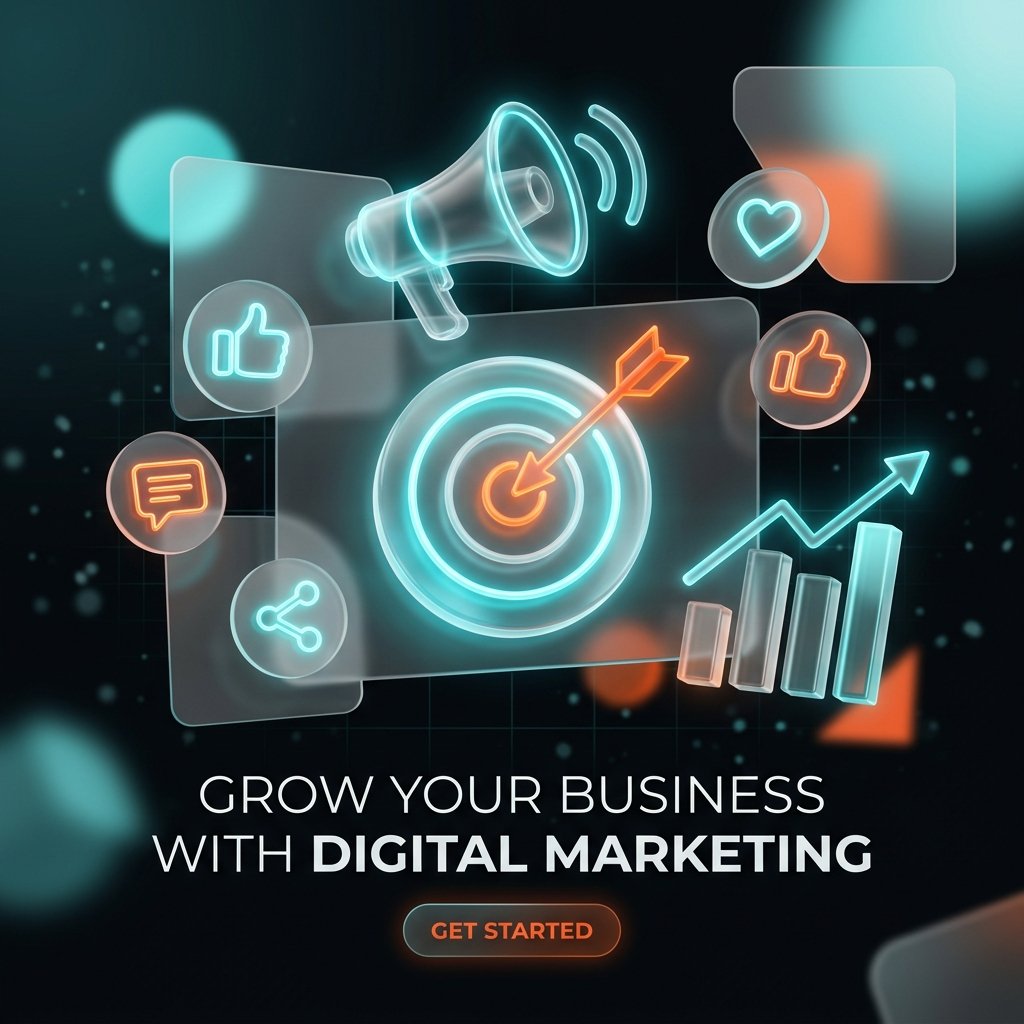 Gráfico de crescimento de Vendas em Marketing Digital